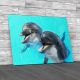 Laughing Dolphins Canvas Print Large Picture Wall Art