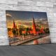 Evening View Of Moscow Kremlin Canvas Print Large Picture Wall Art