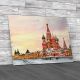 St Basils Cathedral In Moscow In Winter Canvas Print Large Picture Wall Art