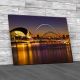 Newcastle And Gateshead At Sundown Canvas Print Large Picture Wall Art