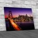 San Francisco Night Canvas Print Large Picture Wall Art