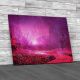 Pink Autumn Landscape Painting Canvas Print Large Picture Wall Art