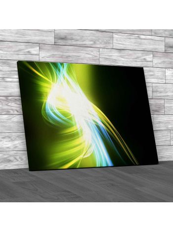 Disco Laser Light Canvas Print Large Picture Wall Art
