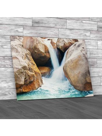 Lovely Small Waterfall Canvas Print Large Picture Wall Art