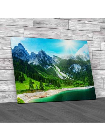 Gorgeous Snowy Mountains Canvas Print Large Picture Wall Art