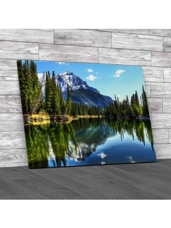 Cascade Mountain Canada Canvas Print Large Picture Wall Art