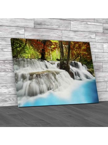Waterfall In Thailand Canvas Print Large Picture Wall Art
