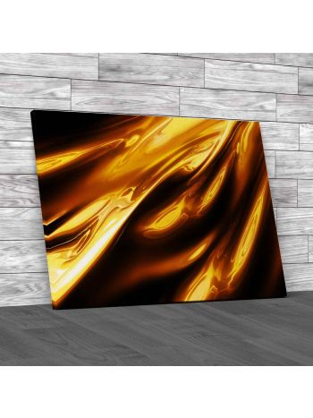 Metallic Silk Design Canvas Print Large Picture Wall Art
