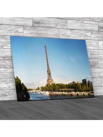 Panoramic Eiffel Tower Canvas Print Large Picture Wall Art