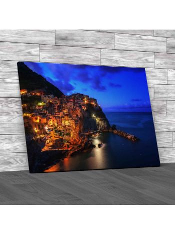 Manarola City Canvas Print Large Picture Wall Art