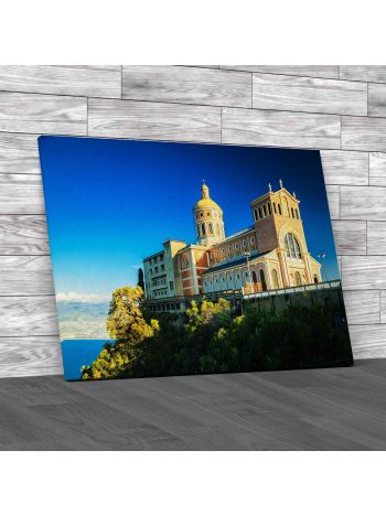 Black Madonna Church In Tindari Canvas Print Large Picture Wall Art