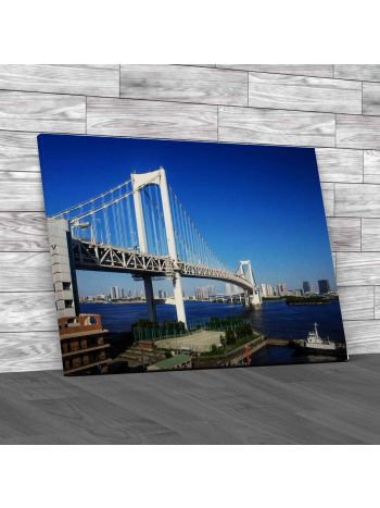 Rainbow Bridge Tokyo Canvas Print Large Picture Wall Art