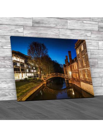 Mathematical Bridge In Cambridge Canvas Print Large Picture Wall Art