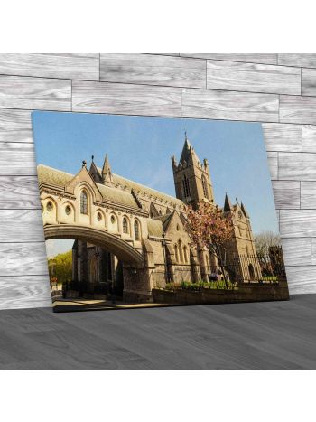 Christ Church Cathedral In Dublin Canvas Print Large Picture Wall Art