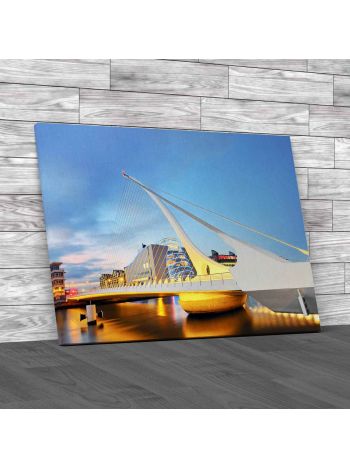 The Samuel Beckett Bridge Canvas Print Large Picture Wall Art