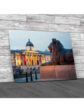 Trafalgar Square London 2 Canvas Print Large Picture Wall Art