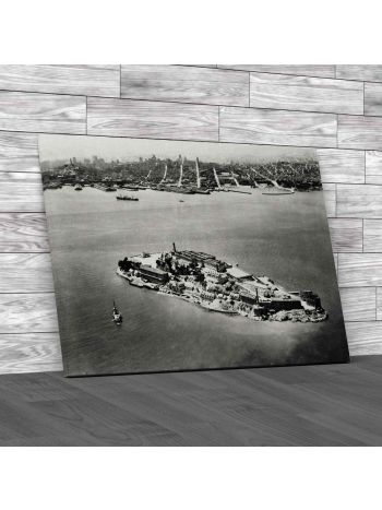 Alcatraz In 1938 Canvas Print Large Picture Wall Art
