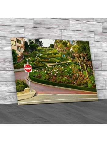 Lombard Street San Francisco Canvas Print Large Picture Wall Art