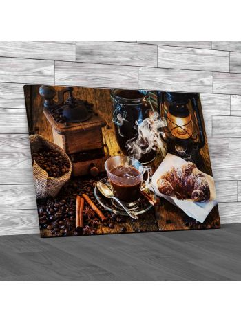 Rural Italian Breakfast Canvas Print Large Picture Wall Art