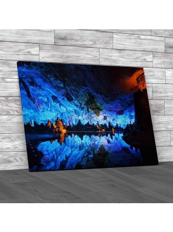 Reed Flute Caves China Canvas Print Large Picture Wall Art