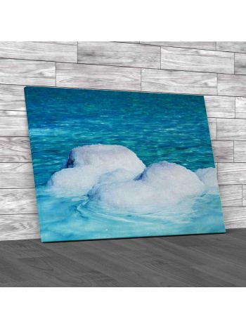 Coast Of The Dead Sea Israel Canvas Print Large Picture Wall Art
