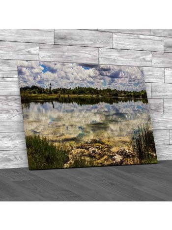 Everglades Lake Florida Canvas Print Large Picture Wall Art