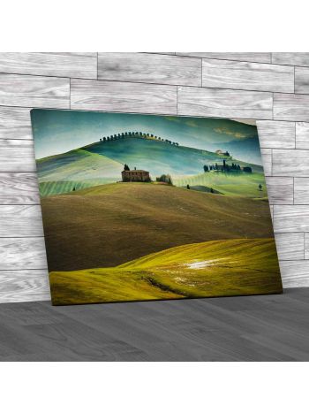 Valley In Tuscany Italy Canvas Print Large Picture Wall Art