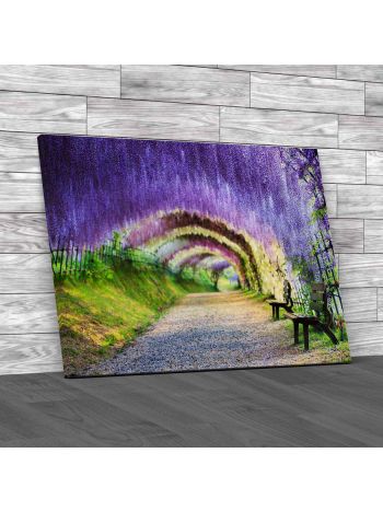 The Great Wisteria Flower Arch Canvas Print Large Picture Wall Art