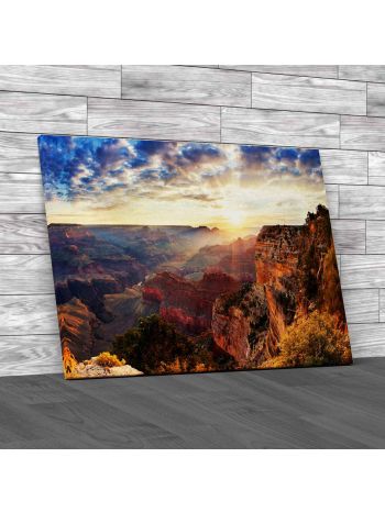 Grand Canyon At Sunrise Canvas Print Large Picture Wall Art
