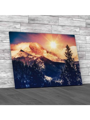 Colorado Mountains Canvas Print Large Picture Wall Art