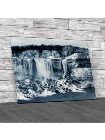 Niagara Falls In Winter 1 Canvas Print Large Picture Wall Art