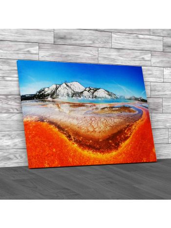 Grand Prismatic Spring Yellowstone National Park Canvas Print Large Picture Wall Art