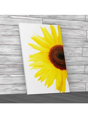 Sunflower Floral Flower Canvas Print Large Picture Wall Art