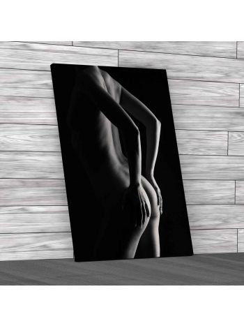 Nude Erotic Bare Bum Canvas Print Large Picture Wall Art